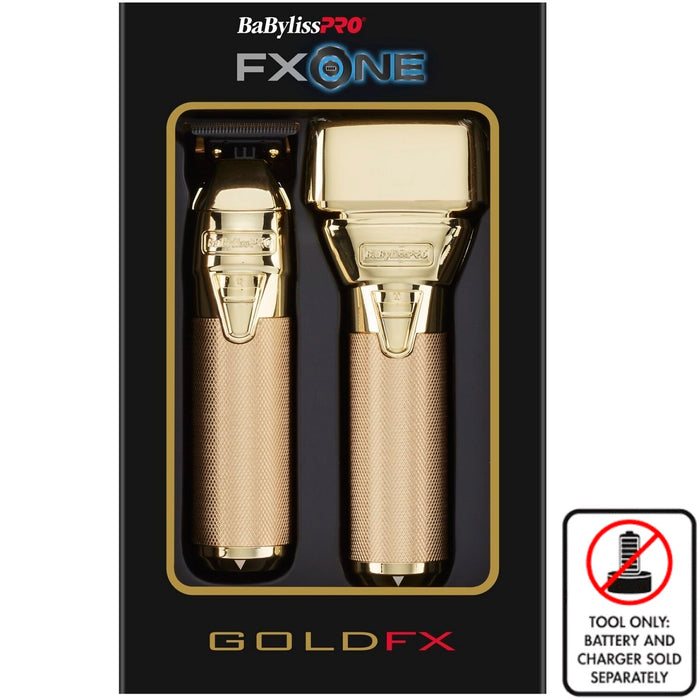 BaByliss Pro FXONE GOLDFX Trimmer & Foil Shaver Prepack (TOOLS ONLY) #FX1FSTGTO