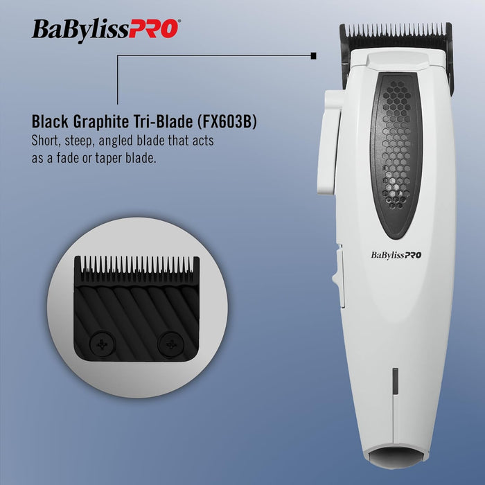 BaByliss Pro LITHIUMFX+ Limited Edition Grey Cord/Cordless Lithium Ergonomic Clipper #FX673NSGY