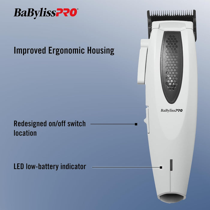 BaByliss Pro LITHIUMFX+ Limited Edition Grey Cord/Cordless Lithium Ergonomic Clipper #FX673NSGY