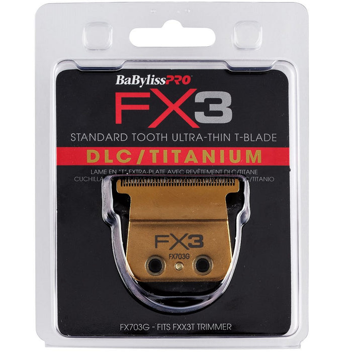 BaByliss Pro FX3 DLC/Titanium Ultra-Thin Zero Gap Replacement Blade #FX703G