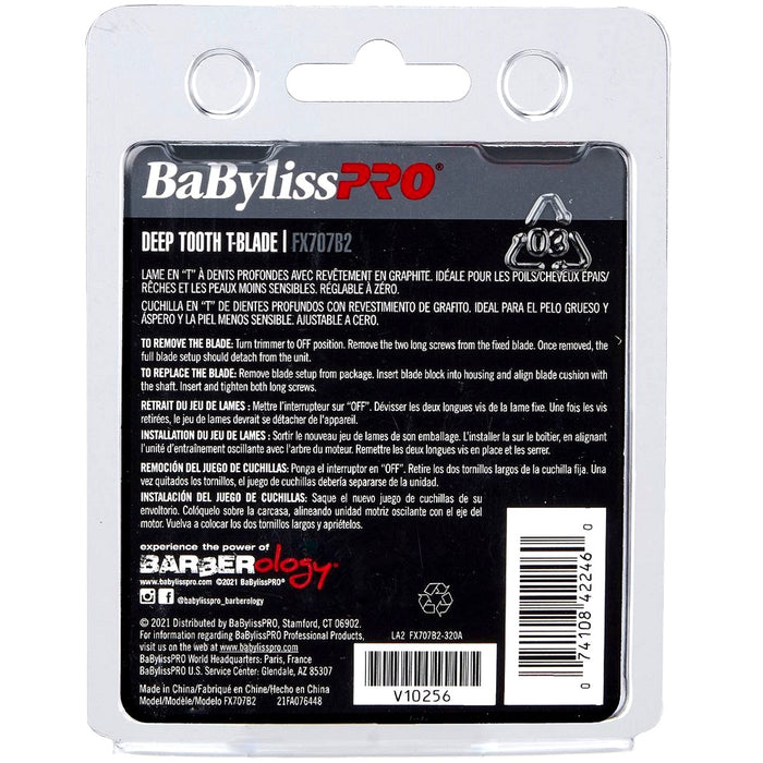 BaByliss Pro Deep Tooth Graphite Replacement Blade #FX707B2