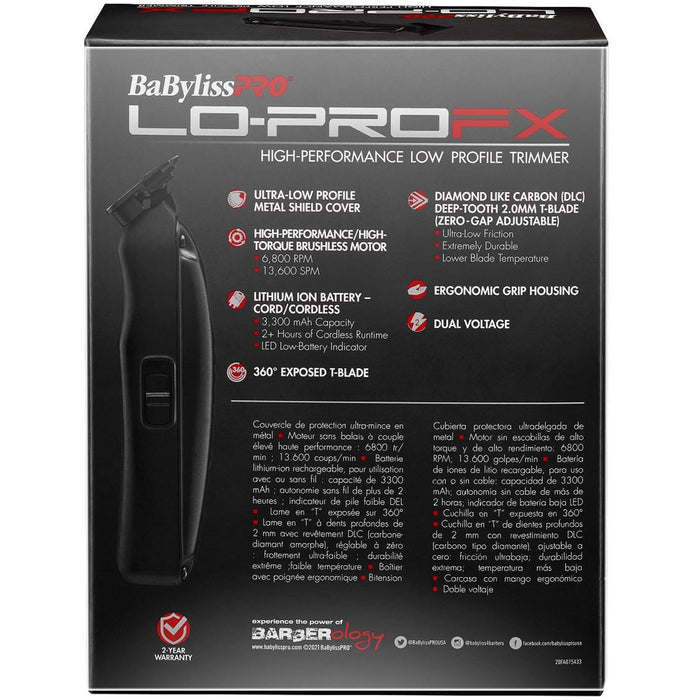 BaByliss Pro LO-PROFX High-Performance Low Profile Trimmer #FX726