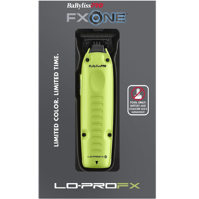 BaByliss Pro LIMITED EDITION FXONE LO-PROFX Trimmer - Neon Yellow (TOOLS ONLY) #FX729NYLT