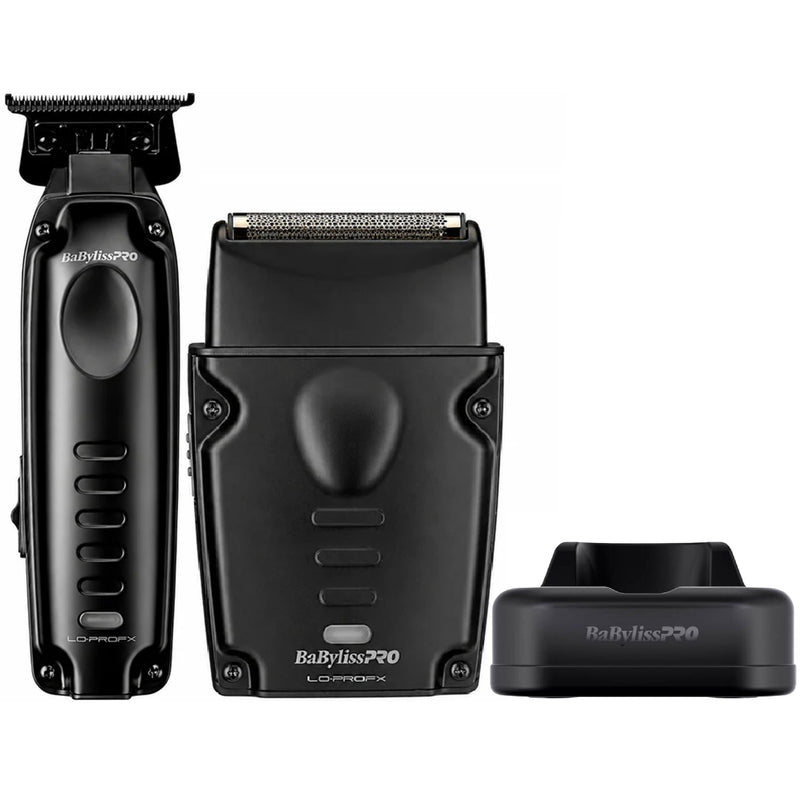 BaByliss Pro LIMITED EDITION LO-PROFX Compact Series Trimmer & Shaver Combo - Matte Black #FX72FSPKMB