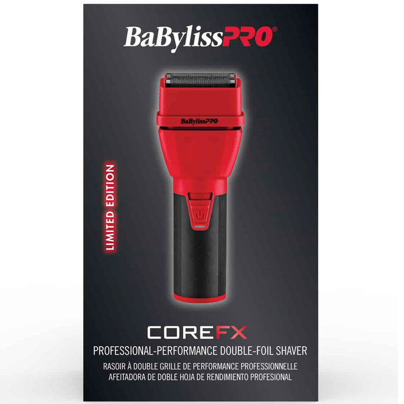BaByliss Pro LIMITED EDITION COREFX Double Foil Shaver - Red #FX75FS2RD