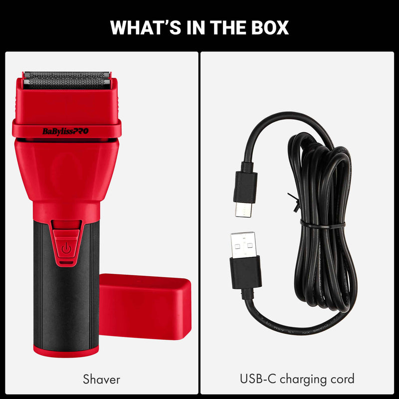 BaByliss Pro LIMITED EDITION COREFX Double Foil Shaver - Red #FX75FS2RD