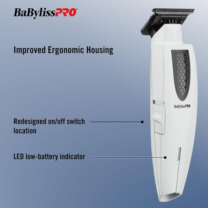 BaByliss Pro LITHIUMFX+ Limited Edition Grey Cord/Cordless Lithium Ergonomic Trimmer #FX773NGY