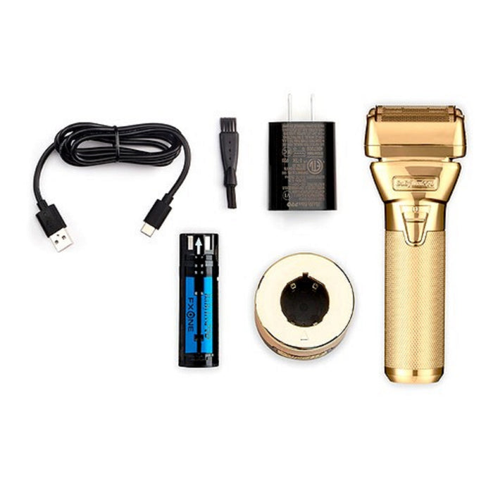 BaByliss Pro FXONE GOLDFX All-Metal Double Foil Shaver #FX79FSG