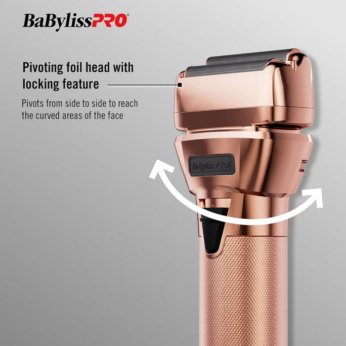 BaByliss Pro FXONE ROSEFX All-Metal Double Foil Shaver #FX79FSRG