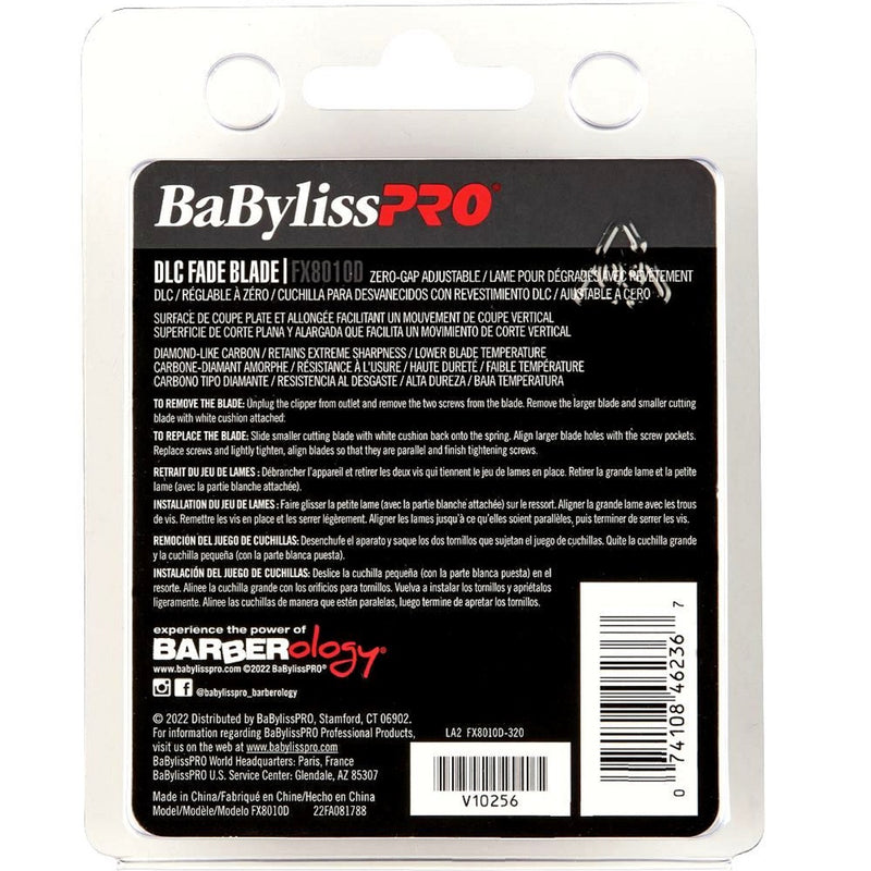 BaByliss Pro Replacement Black DLC Fade Blade #FX8010D