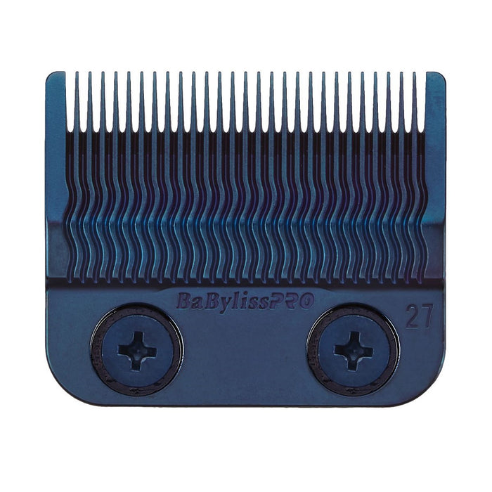 BaByliss Pro Blue Titanium Metal-Injection Molded Precision Fade Blade [27 Teeth] #FX8027BL