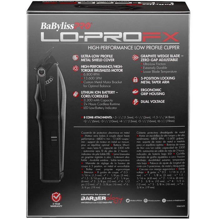 BaByliss Pro LO-PROFX High-Performance Low Profile Clipper #FX825