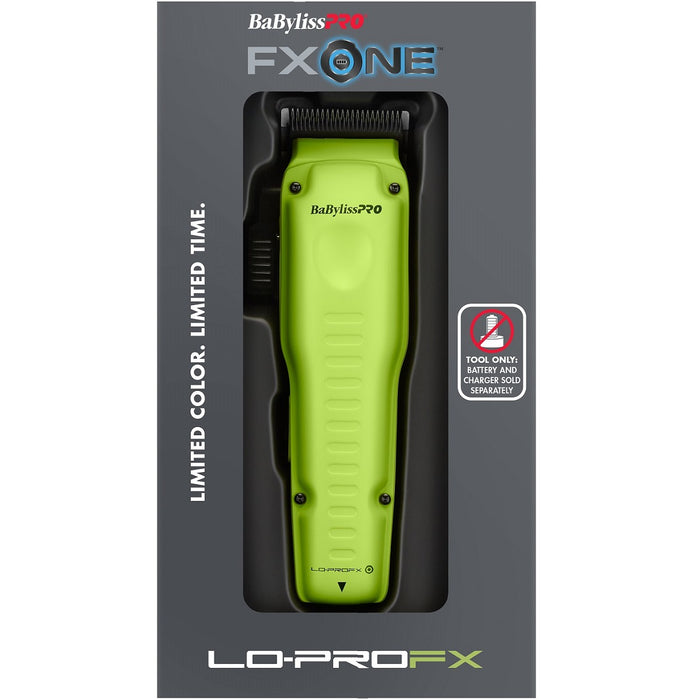 BaByliss Pro LIMITED EDITION FXONE LO-PROFX Clipper - Neon Yellow (TOOL ONLY) #FX829NYLT