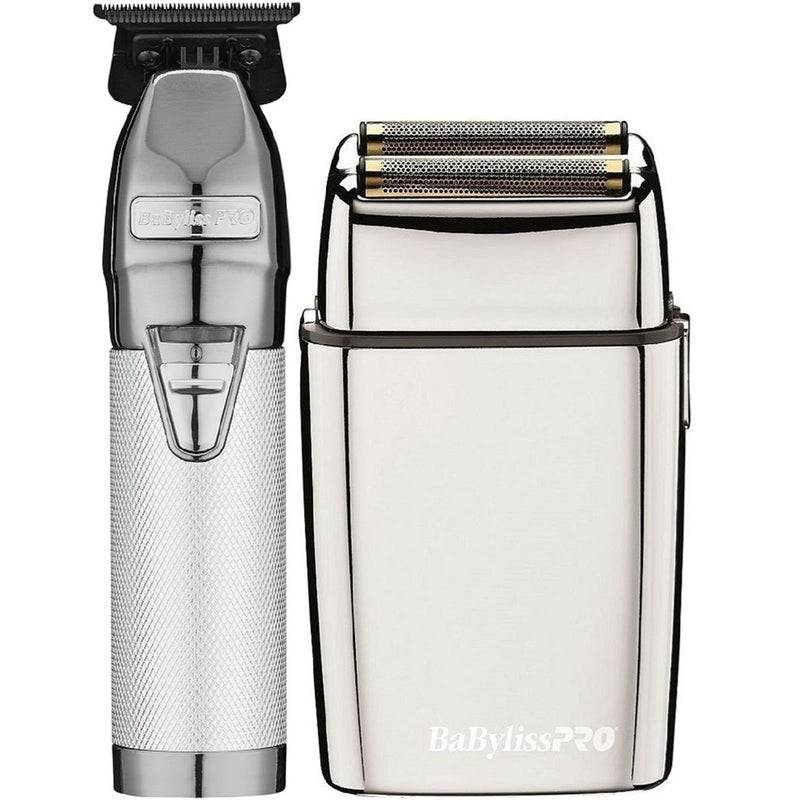 BaByliss Pro [NEW UPGRADED] SILVERFX+ Trimmer & Shaver [DUO]