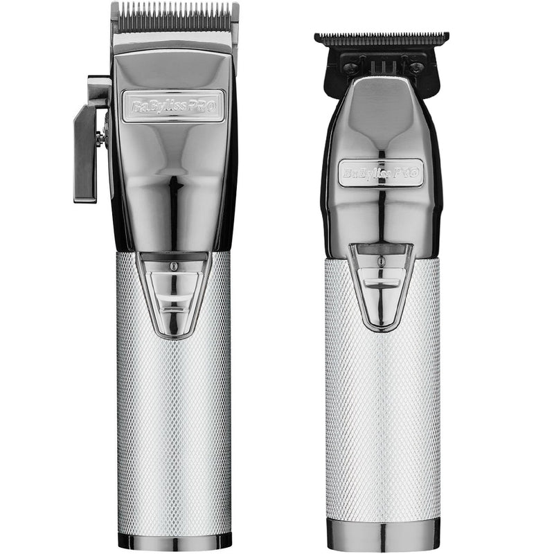 BaByliss Pro [NEW UPGRADED] SILVERFX+ Clipper & Trimmer [DUO]