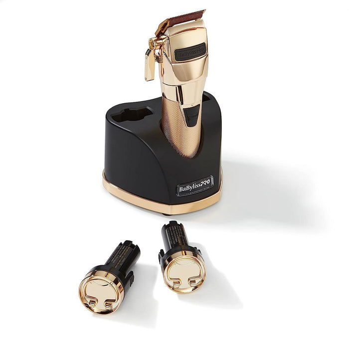 BaByliss Pro Limited Edition GOLD SNAPFX Clipper With Snap In/Out Dual Lithium Battery System #FX890GI