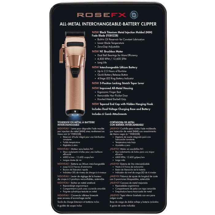 BaByliss Pro FXONE ROSEFX Clipper #FX899RG