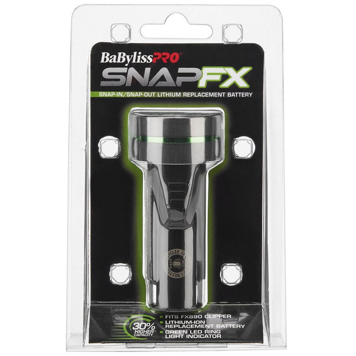 BaByliss Pro SNAPFX Snap out, Dual Lithium-Ion Trimmer High Capacity Battery #FXBPC