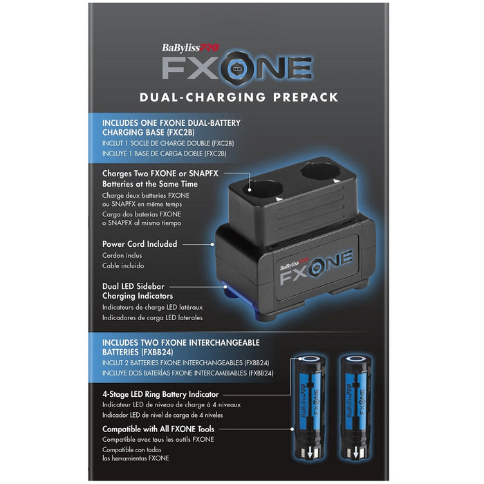 BaByliss Pro FXONE Dual-Battery Charging Prepack [2 Batteries, 1 Charging Stand] #FXC2BPPK