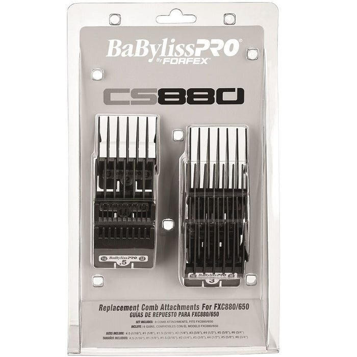 BaByliss Pro Attachment 8 Pcs Comb Set Fits All FX870 Models, FX880, FX673 FX825 #FXCS880