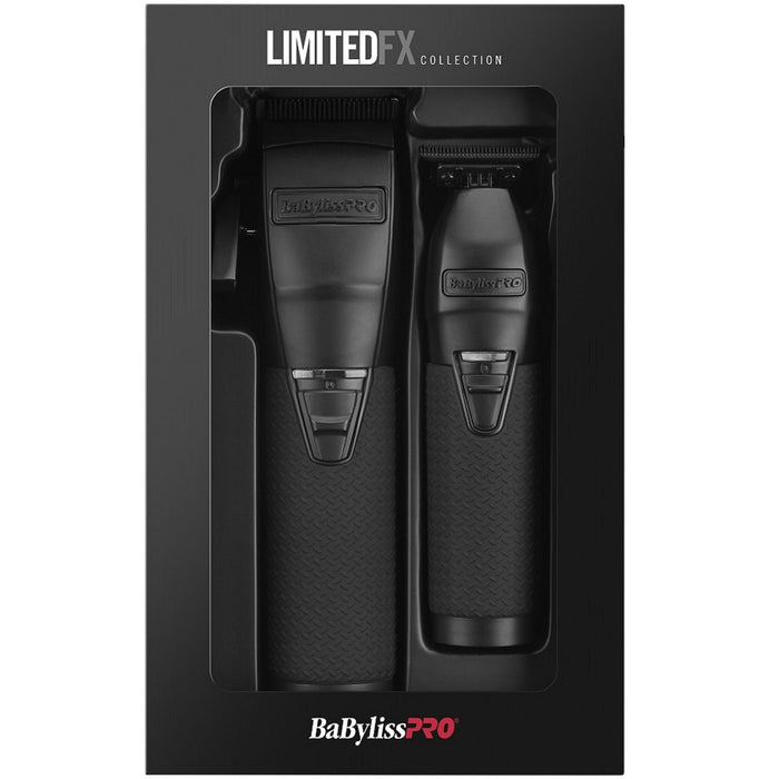 BaByliss Pro LIMITEDFX Matte Black Clipper & Trimmer Combo #FXDUOCTMB