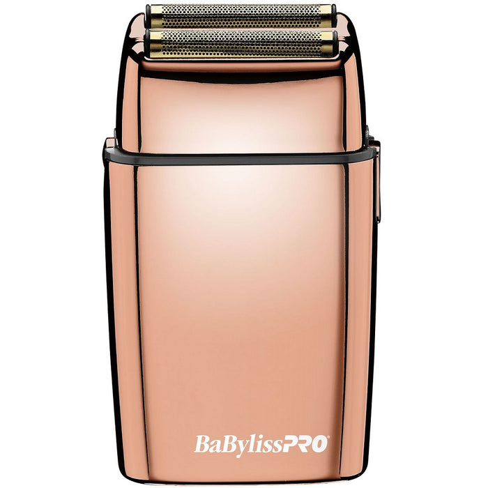 BaByliss Pro FOILFX02 Cordless Metal Double Foil Shaver - Rose Gold #FXFS2RG