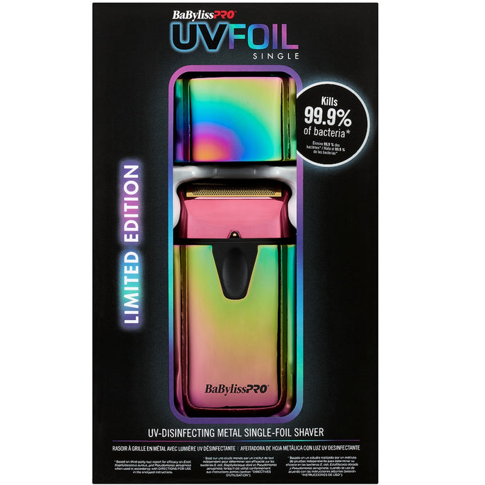 BaByliss Pro LIMITED EDITION UVFOIL Single Foil Shaver - Iridescent #FXLFS1RB