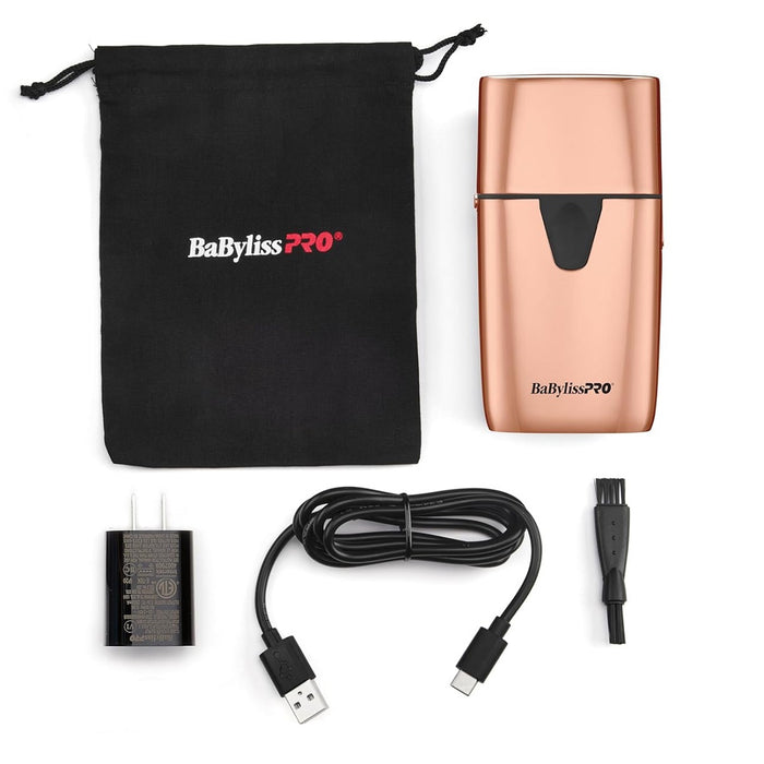 BaByliss Pro LIMITED EDITION UVFOIL Rose Gold UV Double Foil Shaver #FXLFS2RG