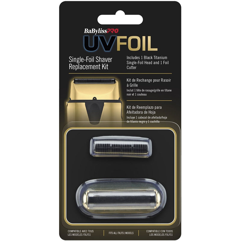 BaByliss Pro UVFOIL Gold Replacement Single Foil and Cutter for FXLFS1 #FXLRF1G