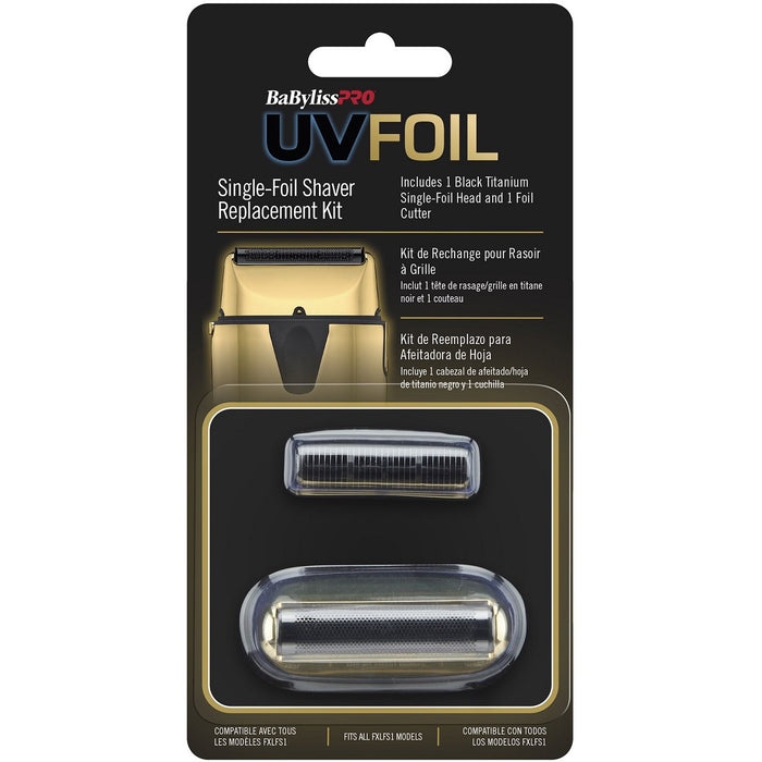 BaByliss Pro UVFOIL Gold Replacement Single Foil and Cutters for FXLFS1 #FXLRF1G