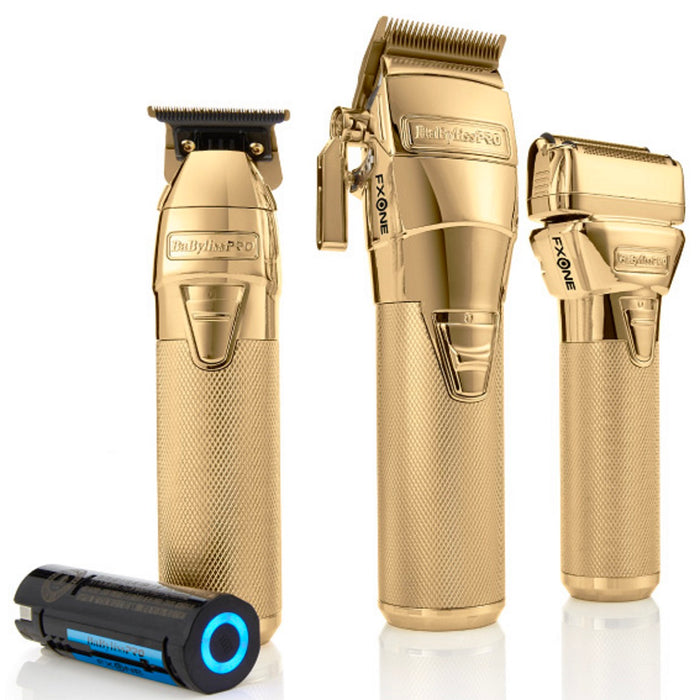 BaByliss Pro FXONE GOLDFX Bundle Pack [Clipper & Trimmer & Shaver]