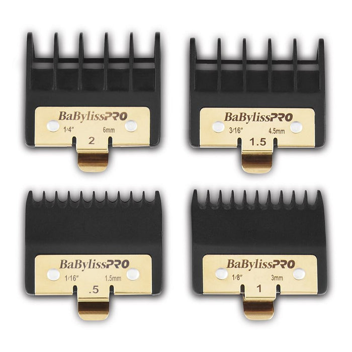 BaByliss4Barbers Premium Trimmer Guards - 4 Pcs Comb Set #FXPTG