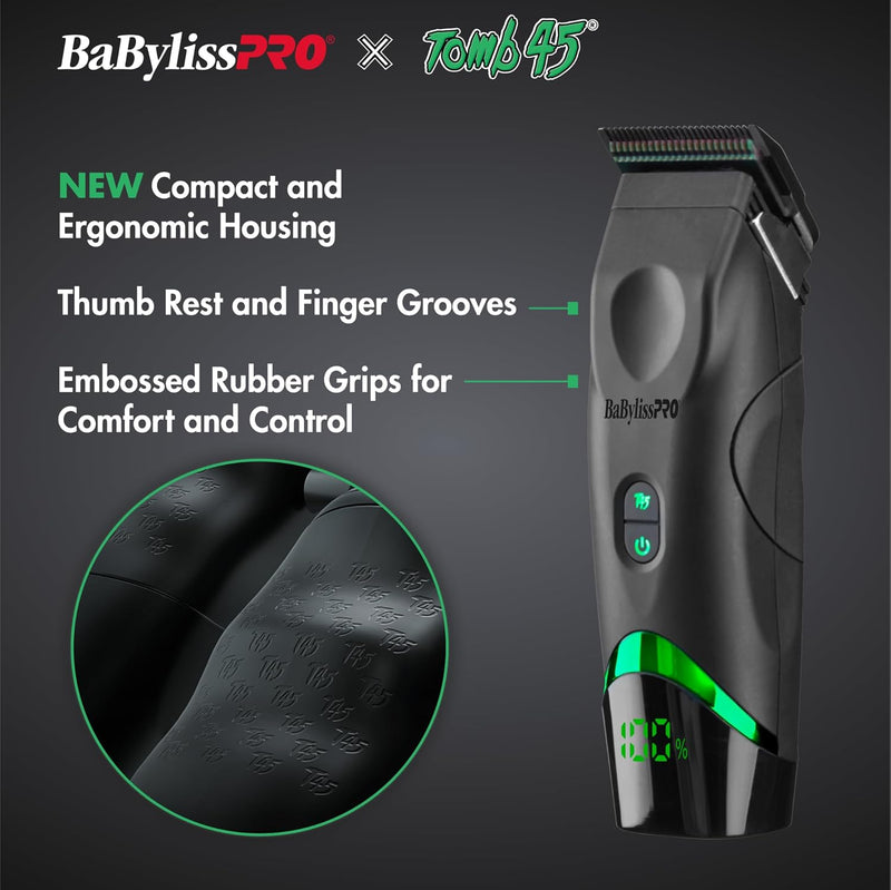 BaByliss Pro X Tomb45 Wireless Charging Clipper #FXT45C & Wireless Charging Mat #FXT45MAT