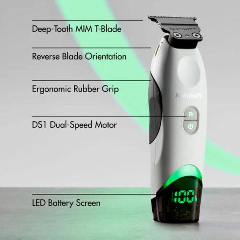 BaByliss Pro X Tomb45 Wireless Charging Trimmer - White #FXT45TTW