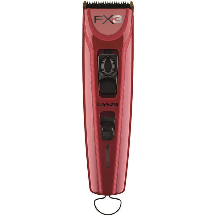 BaByliss Pro FX3 Professional High Torque Clipper - Red #FXX3C