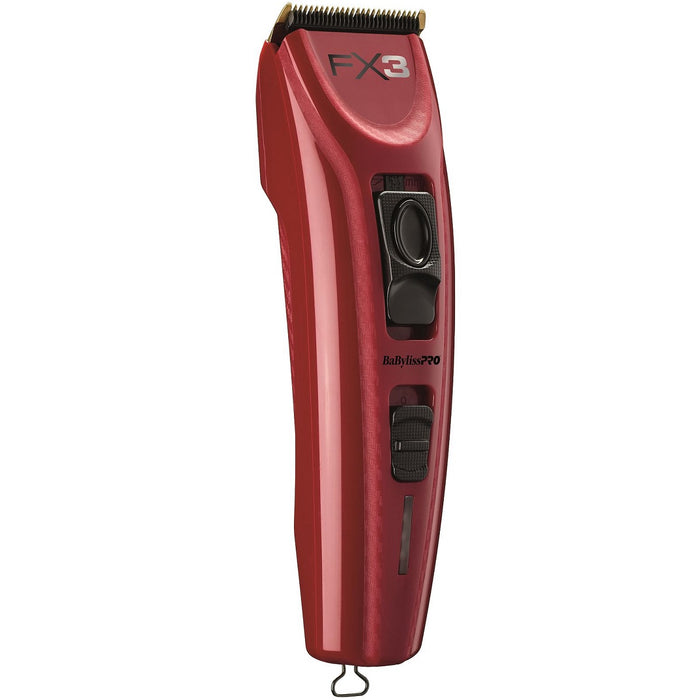 BaByliss Pro FX3 Professional High Torque Clipper - Red #FXX3C