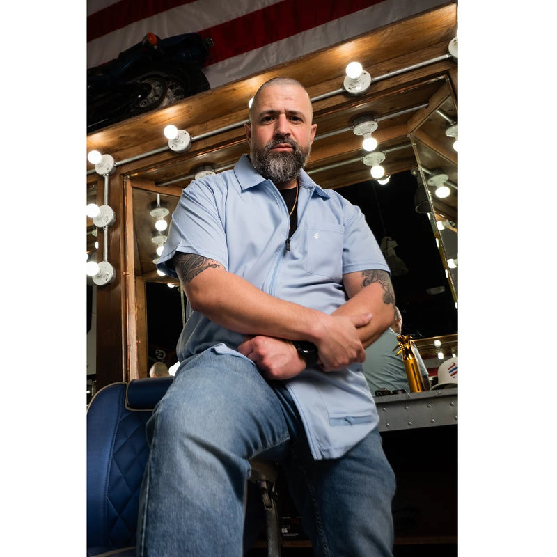 Barber Strong The Barber Jackets - Arctic Blue #BSJ01-ARC [S to 5XL Available]