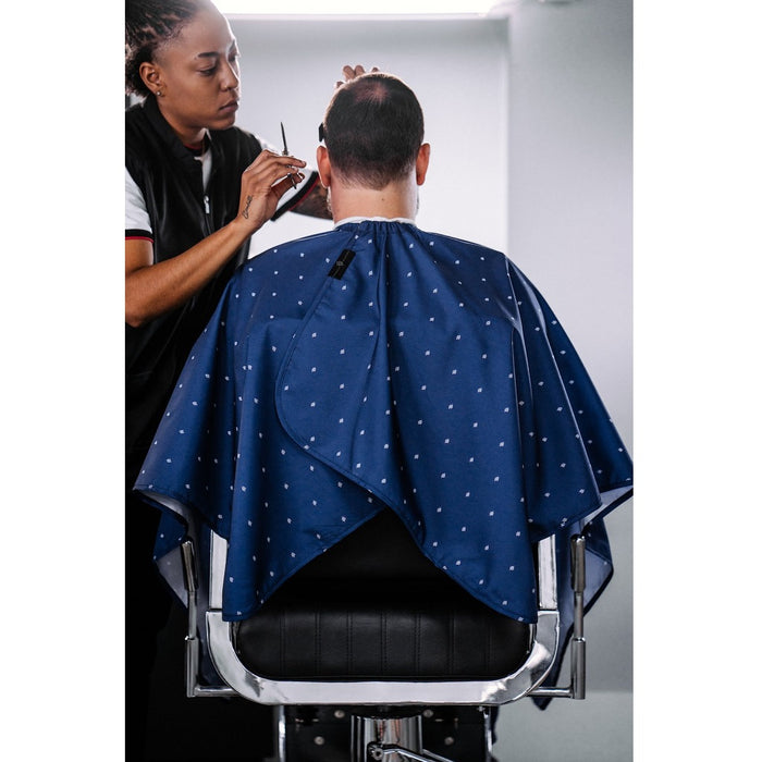 Barber Strong The Barber Cape - Barber Shield Blue #BSC05-BLE