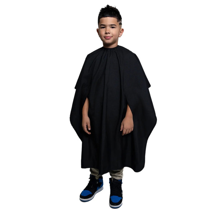 Barber Strong The Hands Free Barber Cape Black - Junior #BSC18-BLK-JR