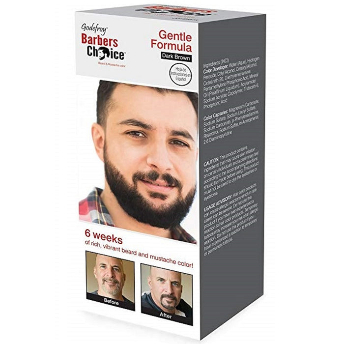 Godefroy Barbers Choice Beard & Mustache Color 3 Capsule Kit [Various Color Options]