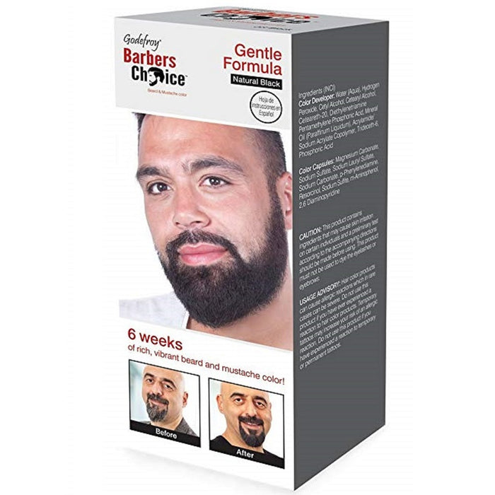 Godefroy Barbers Choice Beard & Mustache Color 3 Capsule Kit [Various Color Options]