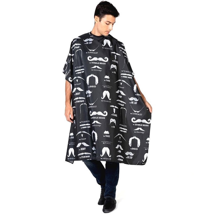 Betty Dain Stache Styling Cape Black #860-BLK