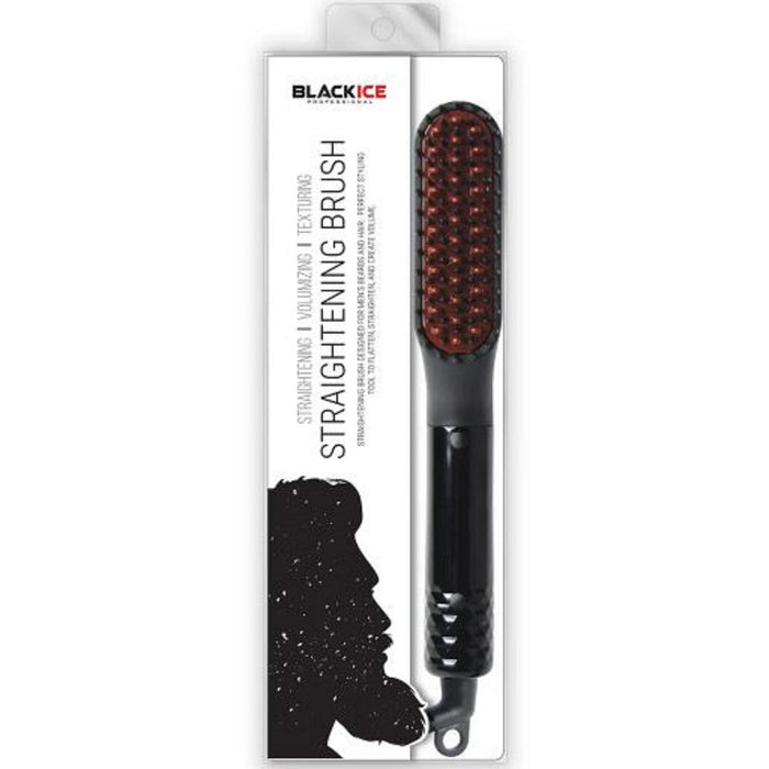 Black Ice Electric Straightening Beard Brush #BIC211B