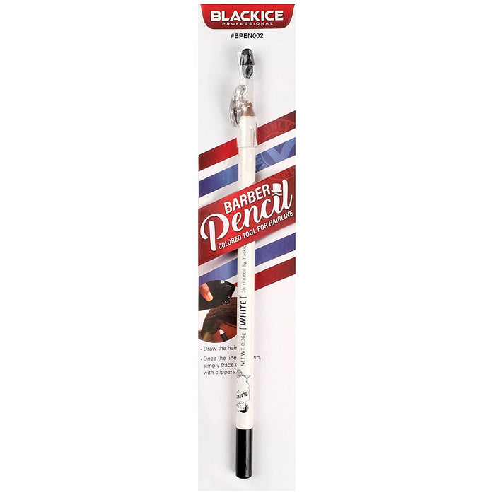 Black Ice Barber Pencil White #BPEN002