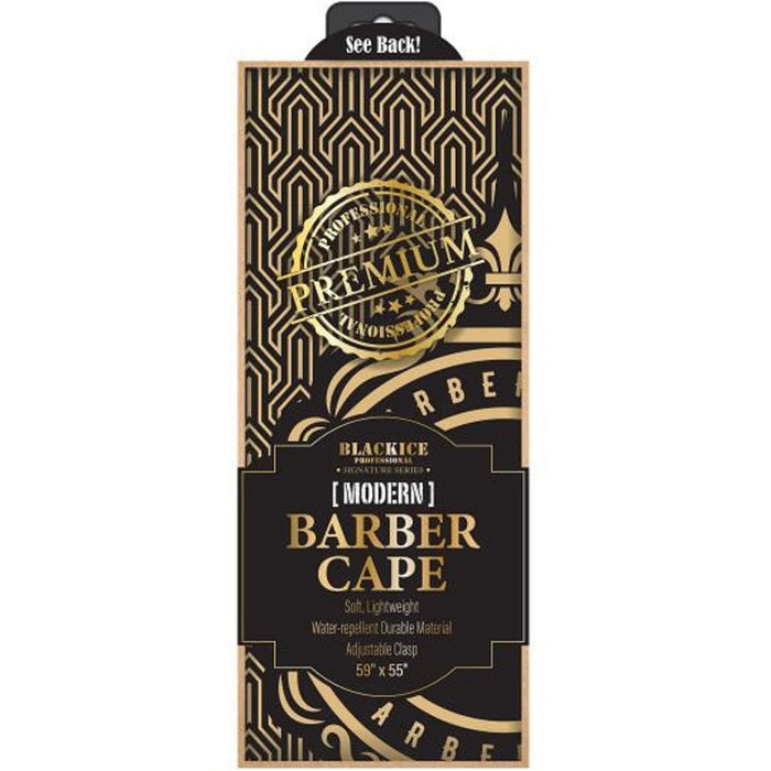 Black Ice Premium Graphic Pattern Barber Cape - Modern #BVE009MOD