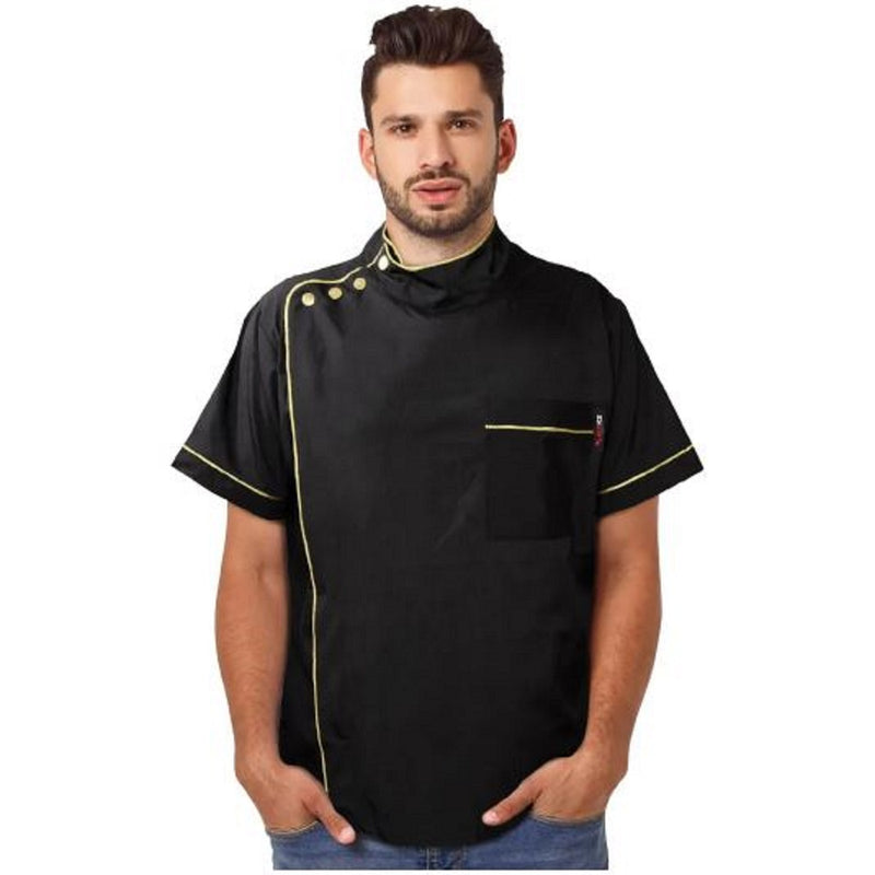 Black Ice Premium Barber Jackets - Chic Black #BVE010BLA [S to 3XL Available]
