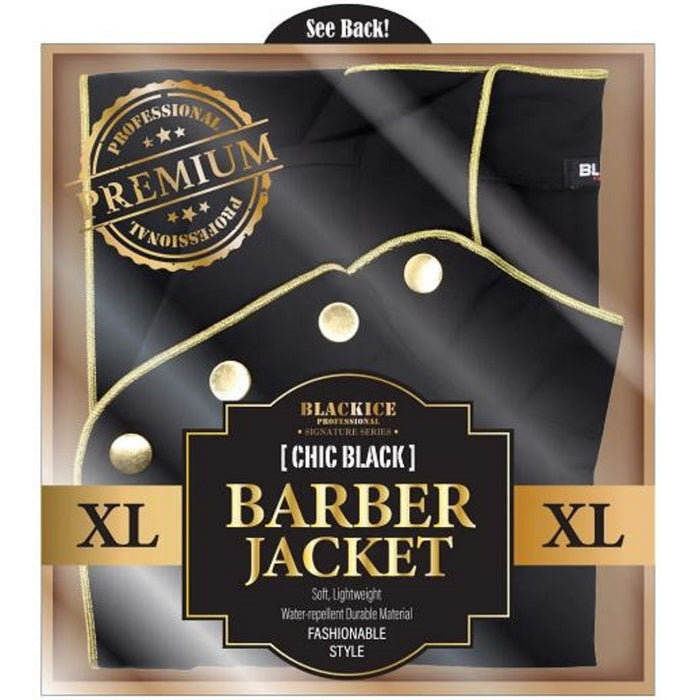 Black Ice Premium Barber Jacket - Chic Black [S-3XL] #BVE010BLA