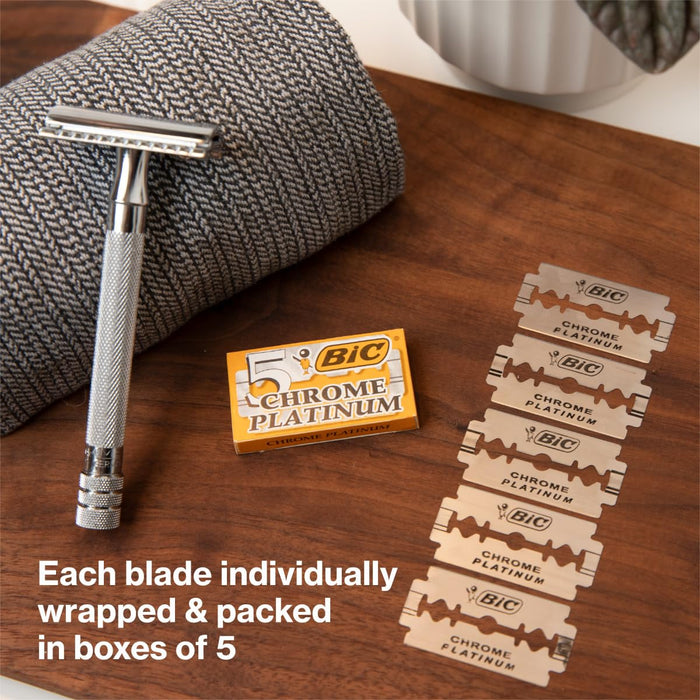 BiC Chrome Platinum Double Edge 100 Blades