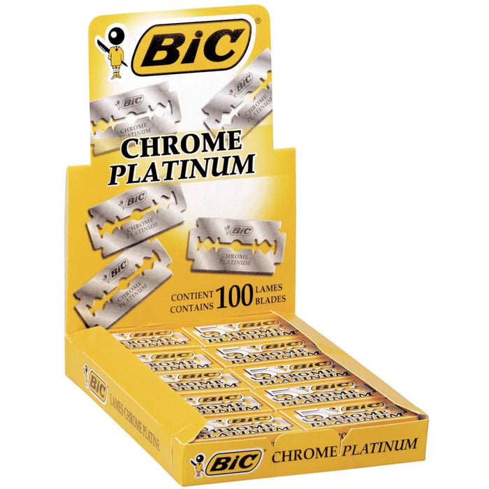 BiC Chrome Platinum Double Edge 100 Blades