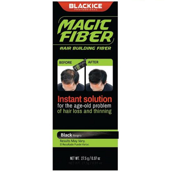 Black Ice Magic Hair Building Fiber Black 0.97 oz #BIC001BLA